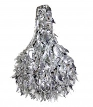 Evening Bag - Sequined & Beaded – Silver – BG-22437SV